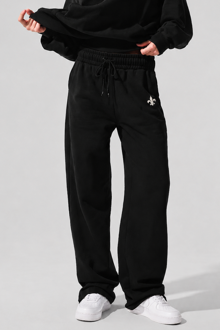 COUNTESS Straight Leg Sweatpant Black - Image 2